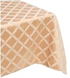 Lenox Laurel Leaf Tablecloth, 70 x 144 Gold