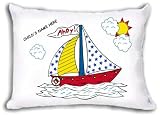 Sailboat - Personalized Toddler / Travel Pillow