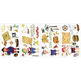RoomMatesRMK1195SCSTreasureHuntPeelandStickAppliques