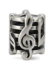 Ohm Sterling Silver Music Note Bead Charm