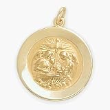 14 Karat High Polish Religious Baptismal Medallion