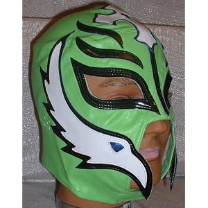 WWE REY MYSTERIO Pro-Grade Leather Adult GREEN MASK