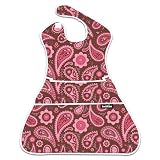 Bumkins Waterproof Supersized SuperBib - Raspberry Paisley