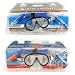 Snorkel and face mask scuba set - red/yellow/bue
