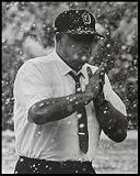 Ohio State Buckeyes - Woody Hayes in the Snow - Wood Mounted Poster Print
