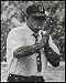 Ohio State Buckeyes - Woody Hayes in the Snow - Plaque Mounted & Laminated Print