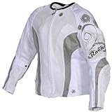 Ladies Cleo 2.0 White Textile Jacket