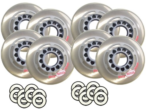 REFLEX SPEED WHEELS Inline Skate 82mm 84a + BEARINGS