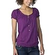 Juniors' Xhilaration® Peasant Top - Sweet Plum