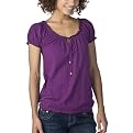 Juniors' Xhilaration® Peasant Top - Sweet Plum