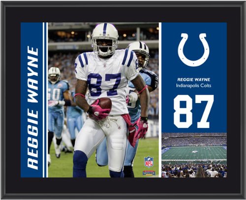 Mounted Memories Indianapolis Colts Reggie Wayne 10.5 x 13 Sublimated Plaque