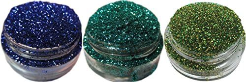 Lumikki Cosmetics Trio Set of 3 Glitters For Eyeshadow / Eye Shadow / Eyes / Face / Lips / Nails Makeup - Compare to NYX - Shimmer Makeup Powder - Holographic Cosmetic Loose Glitter (Trio 11)