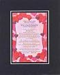 Touching and Heartfelt Poem for Loving Partners - I Want to Stay In Love With You Forever Poem on 11 x 14 inches Double Beveled Matting