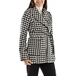 Merona&reg; Women's Hip Length Wool Jacket- Black/White Houndstooth