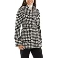 Merona&reg; Women's Hip Length Wool Jacket- Black/White Houndstooth