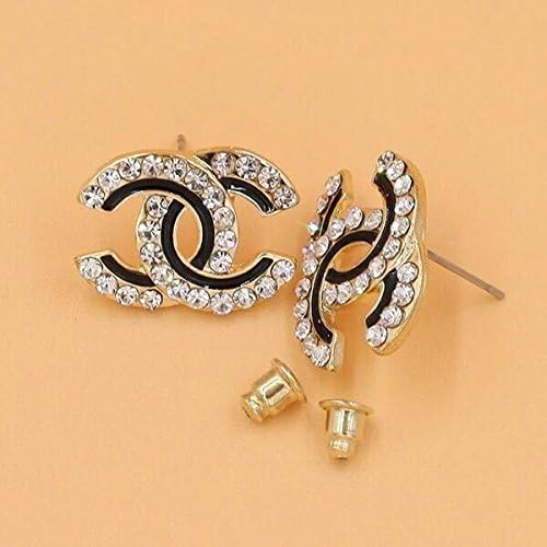 Beautiful Gorgeous Black Crystal Pair