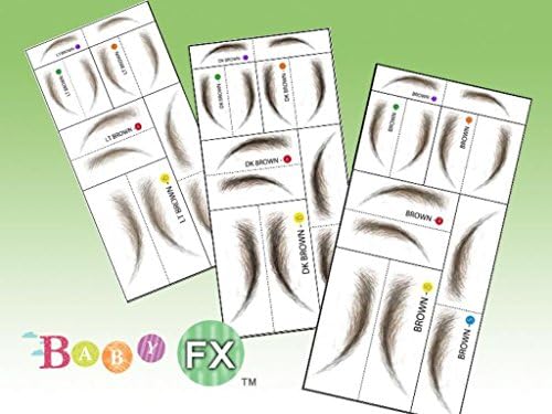 Baby FX - Rub-on Transfer - Eyebrows Light Brown