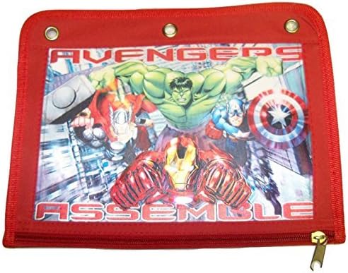 Marvel Avengers Assemble Binder Pencil Case ~ The Incredible Hulk, Thor, Iron Man and Captain America in Action (10.5 x 8 x 0.25) by Innovative Design 101