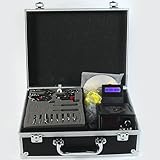 2 Gun Tattoo Kit Machine Power Supply Needle Ink Skin Kit NEW Training Video Storage Case R01