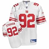 Reebok NFL Replica Jersey White New York Giants Number 92 Michael Strahan XXL