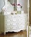 Storage Dresser with Bun Legs White Finish