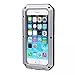 iPhone 6S Case,3C-Aone[Newest] Gorilla Glass Luxury Aluminum Alloy Protective Metal Extreme Water Resistant Shockproof Military Bumper Heavy Duty Cover Shell Case for Apple iPhone 6S (Silver)