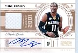 2011 Playoff National Treasures Authentic Mike Conley Autograph Game Worn Jersey Card