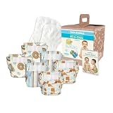 Bumkins Diaper Bundle 6-Pack- Boy Elements, Medium