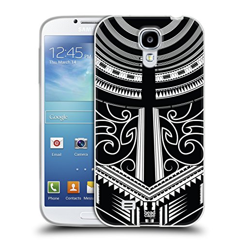 Head Case Designs Body Art Samoan Tattoo Soft Gel Back Case Cover for Samsung Galaxy S4 I9500