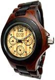 Tense Multi Eye Two Tone Mens Sandalwood Wood Watch G4300SD