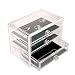 Acrylic Deluxe 3-Drawer Jewelry Chest