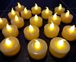 LEDER� SET OF 20 LED BATTERY TEA CANDLE LIGHTS IN WHITE ** IDEAL FOR WEDDINGS, HOMES, CHRISTMAS, ETC **