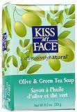 Kiss My Face Moisturizing Bar Soap for All Skin Types, Olive & Green Tea, 8 oz (Quantity of 5)