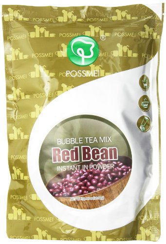 Possmei Bubble Tea Mix Instant Powder, Red Bean, 2.2 Pound