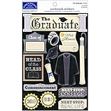 Karen Foster Design Acid and Lignin Free Scrapbooking Sticker Sheet, The Graduate