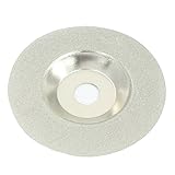 uxcell　研削カットホイール　シルバートーン　金属素材　98mmの直径　ダイヤモンド被覆