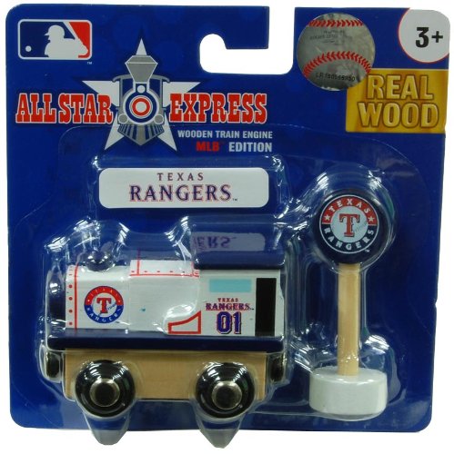 MLB Texas Rangers Wood Train - Engine at Amazon.com