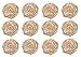SL crafts (Pack of 12 pcs) Handmade Burlap Flowers Burlap Lace Roses Flowers DIY Findings Shabby Chic Flower