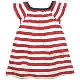 Dresses Online Shop Ranking 24. Little Green Radicals organic Fairtrade cotton Nautical Double Pocket Dress  (Red & White Stripe, 0-6 Months)