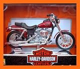 Harley Davidson 2000 FXD Dyna Super Glide in Maroon (1:18 scale) Diecast Model Motorbike