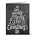 Have Yourself a Merry Little Christmas - 36 Chalkboard Note Cards - Blank Cards - Kraft Envelopes Included
