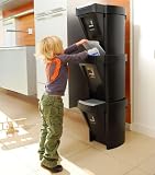 Stacking Recycle Bin - Black