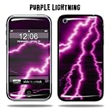 Protective Vinyl Skin Decal Sticker for Apple iPhone 3G/3GS 8GB 16GB 32GB - Purple Lightning