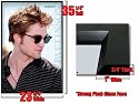 FRAMED ROBERT PATTINSON POSTER SHADES TWILIGHT FR 6158