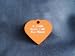 Pet Id Tag/Deluxe  Small Orange Heart