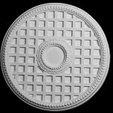 Plaster Moulding Ceiling Medallion (Item #580207) Hand Carved & Sculpted From Plaster with Its Decorative Architectural Design, 24