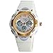 Jewtme Boys Grils Waterproof 100m Dual Time Unisex Children Outdoor Sport Watch -White