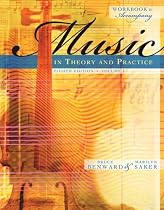 Workbook to accompany Music in Theory and Practice, Volume 1 with Finale Discount Sticker