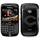 MLB Cincinnati Reds C on BlackBerry Curve 8520 8530 Phone Cover (Black)