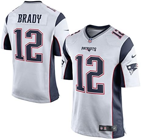 NO.12 Football Game Brady Football Jersey White Medium